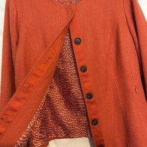 Coldwater Creek Women's Vibrant Orange Blazer